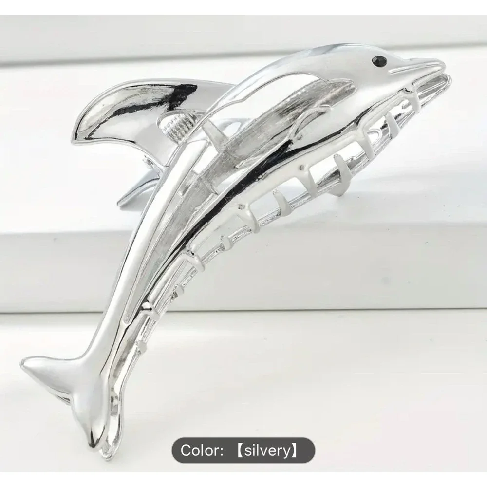 Ocean Animal‎ Dolphin Hair Clip Women Large Clip Hair Claw NEW